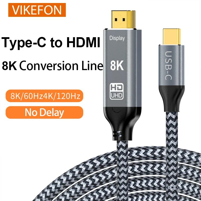 VIKEFON CŸ HDMI ̺,  15, ƺ, ȭ, Ｚ, 8K, 4K, HDMI 2.1, Ʈ 3, 4  8K60Hz, 4K120Hz